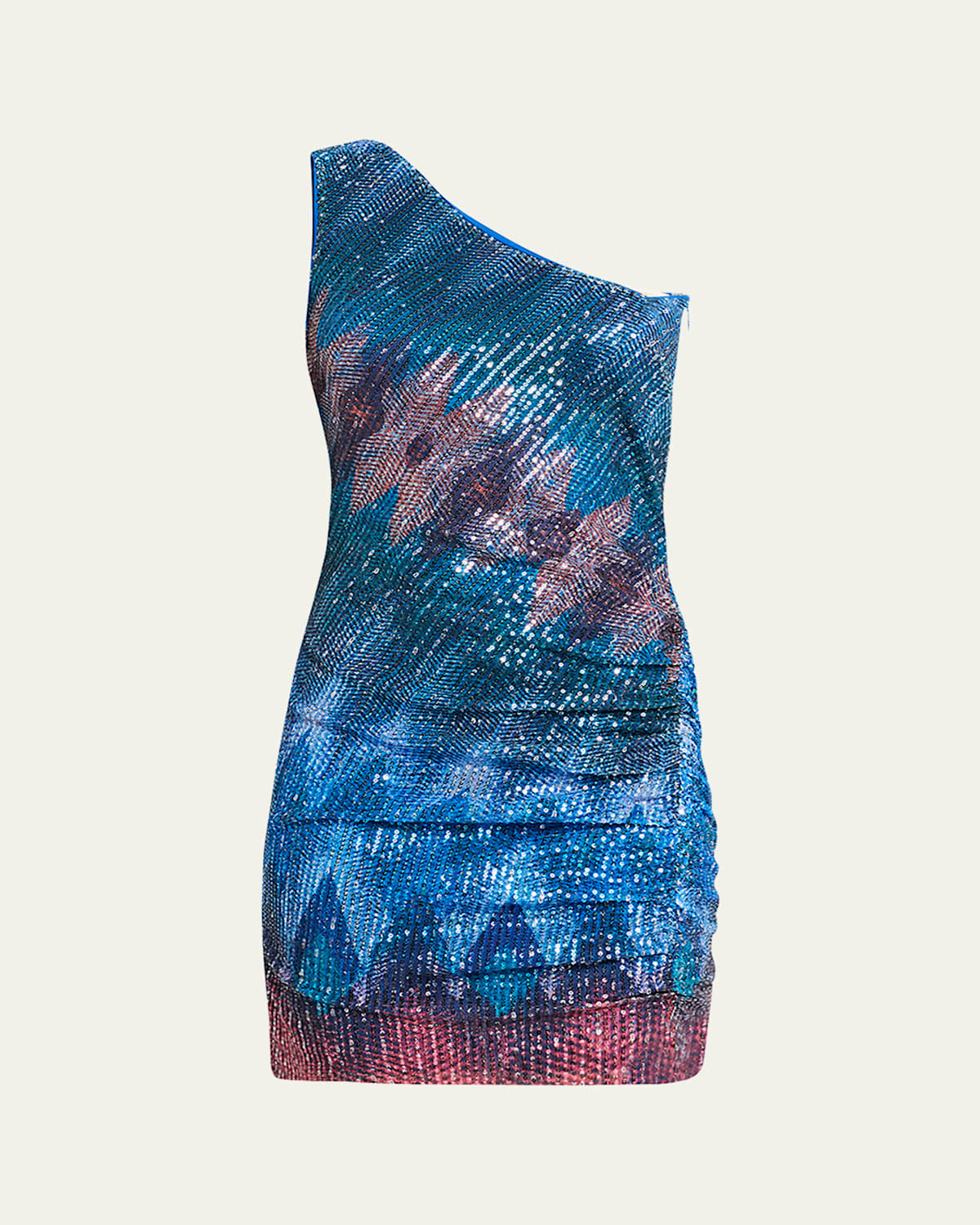 RAMY BROOK KATHREEN EMBELLISHED CHEVRON MINI DRESS 