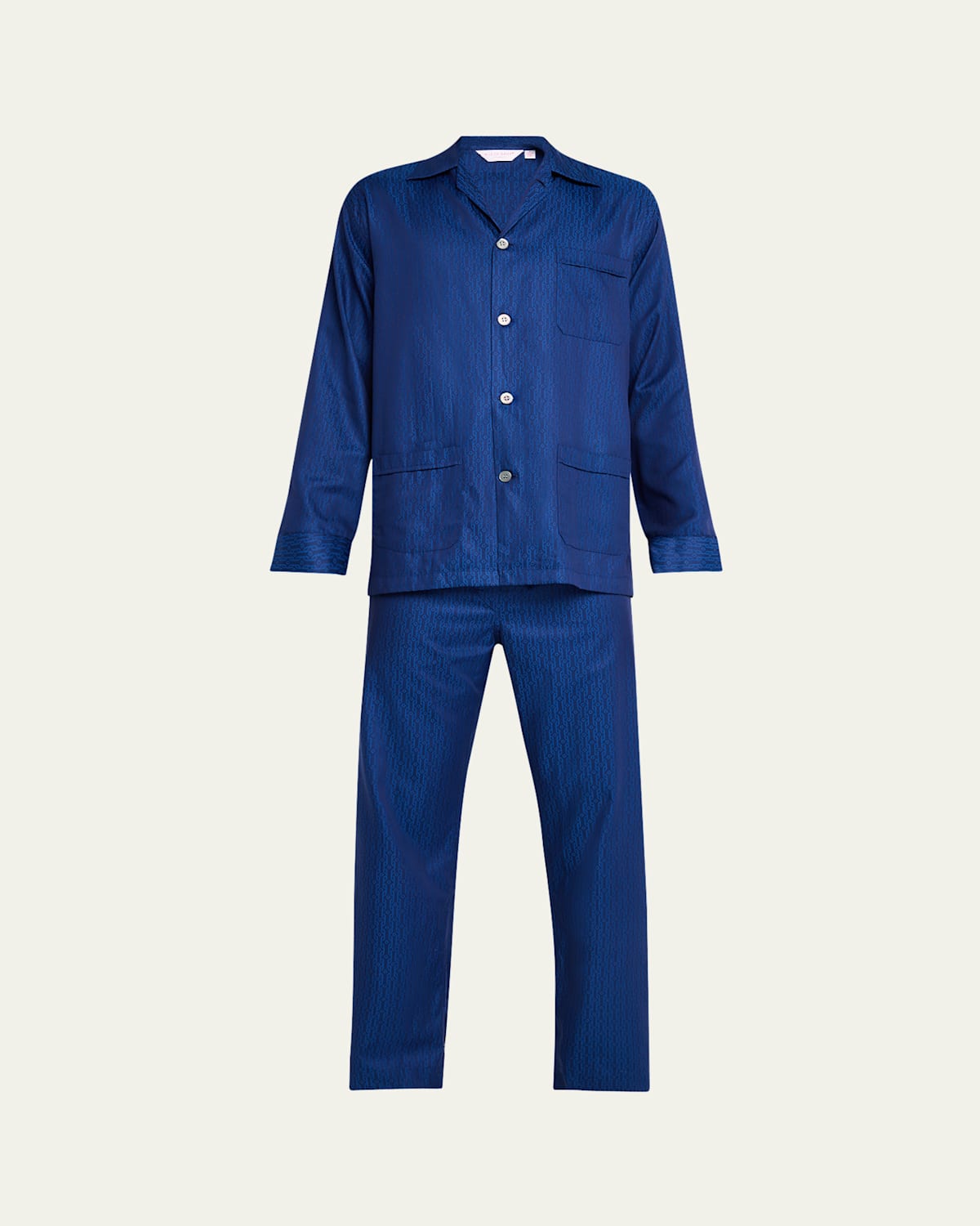 Men's Paris 28 Cotton Long Pajama Set