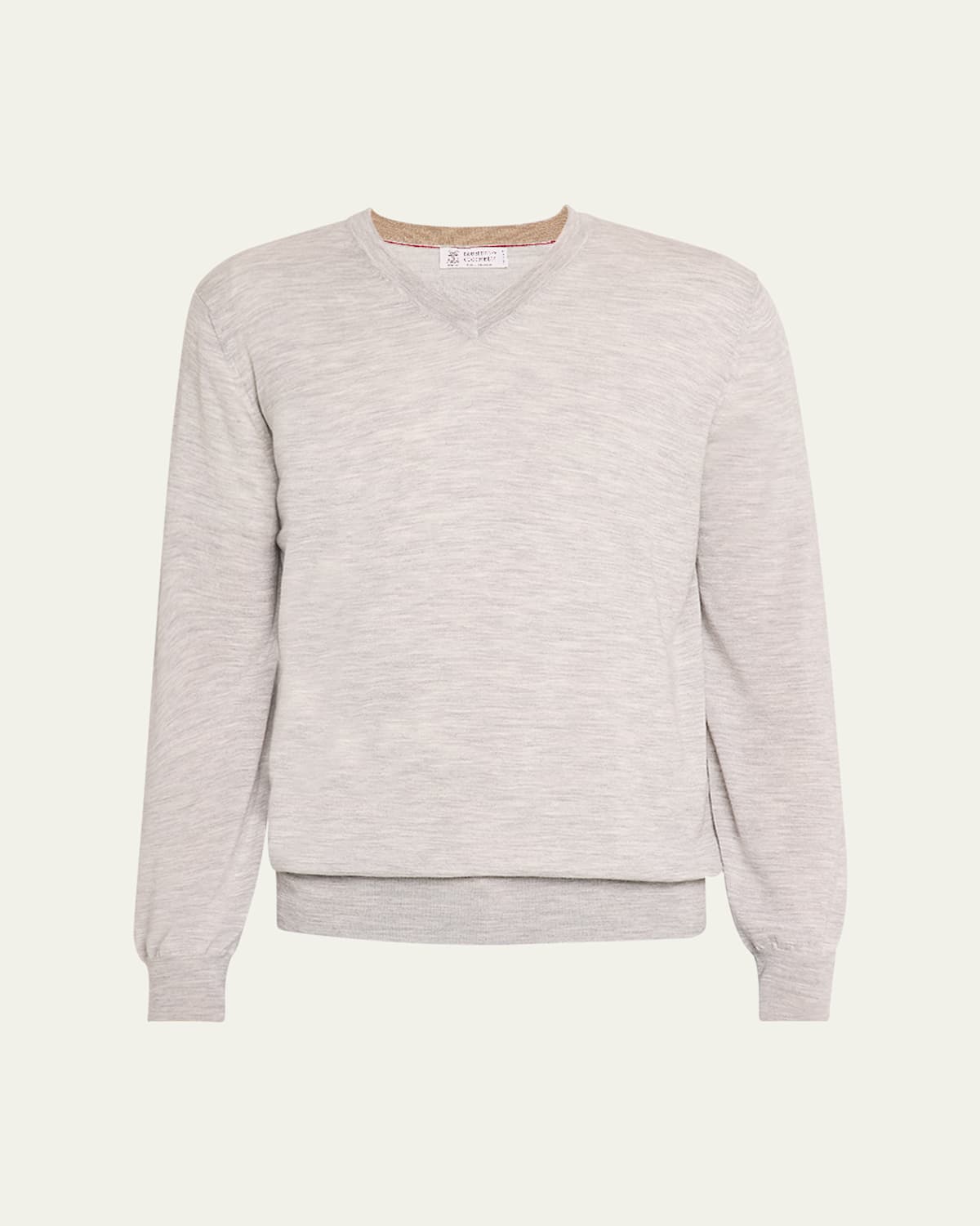 Men's Wool and Cashmere V-Neck Sweater