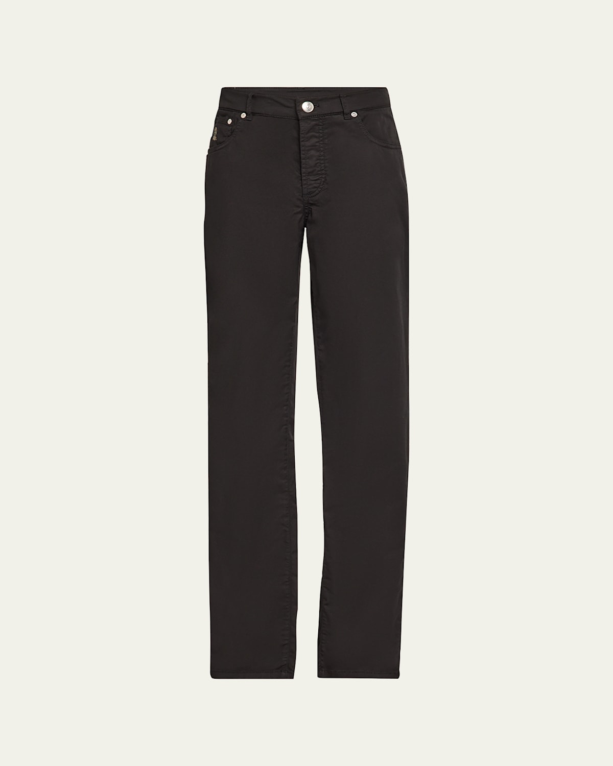 Brunello Cucinelli Men's Slim Five-pocket Pants In Black