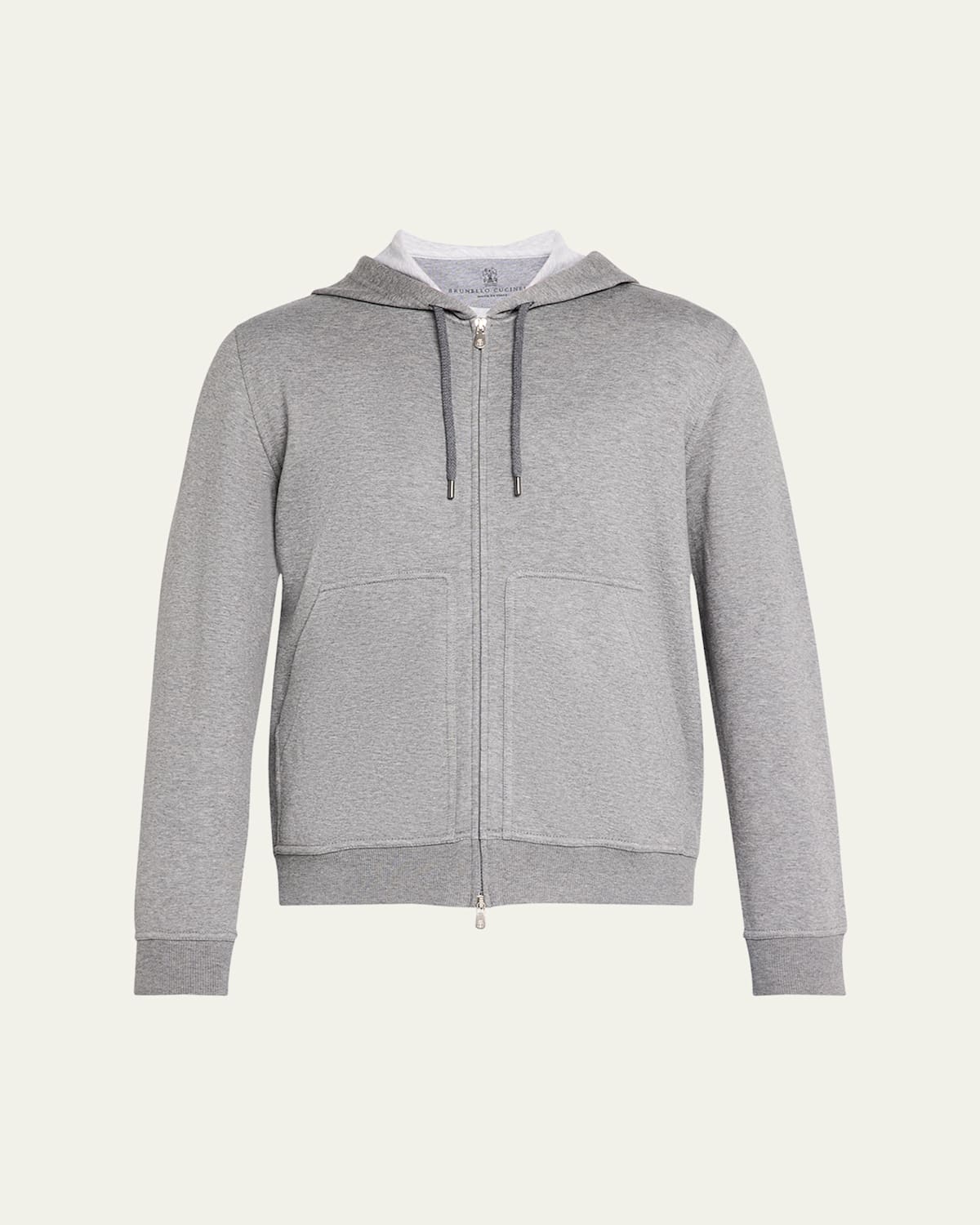 Brunello Cucinelli Men's Full-zip Sweatshirt In Dark Grey
