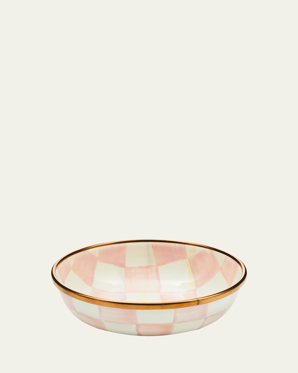 MacKenzie-Childs Rosy Check Relish Dish