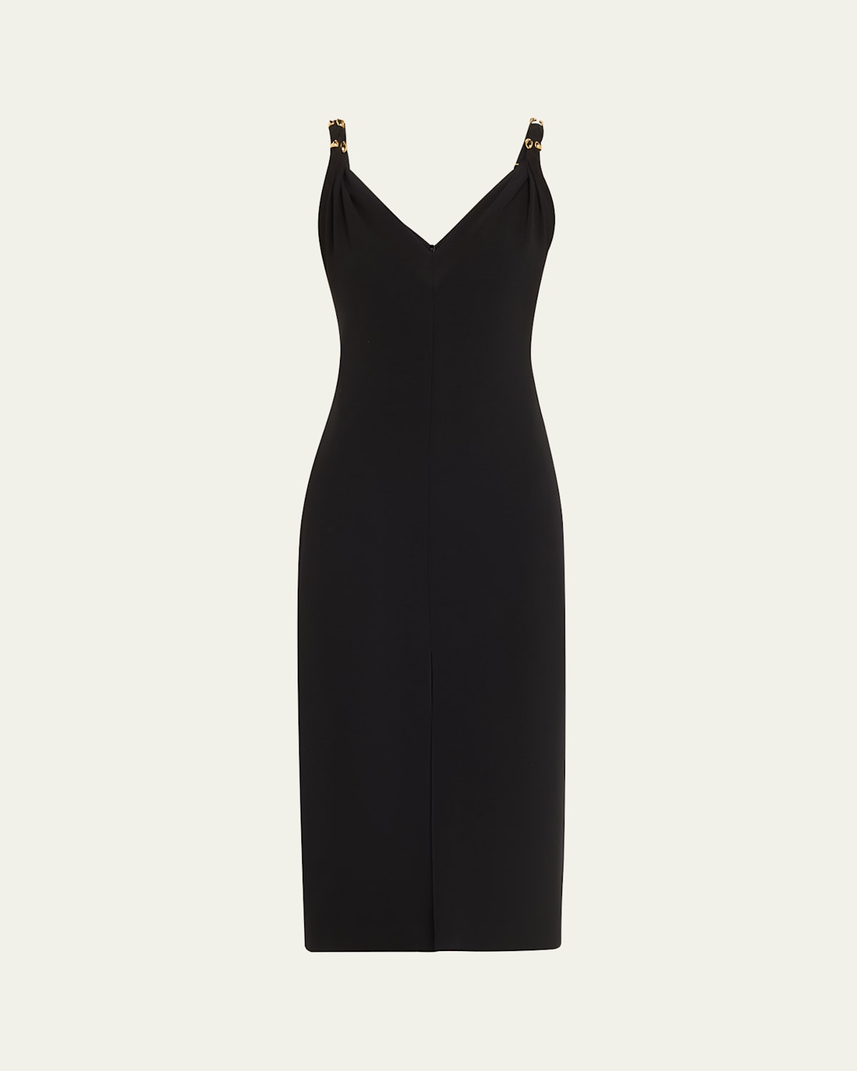V-Neck Sleeveless Slit Midi Dress
