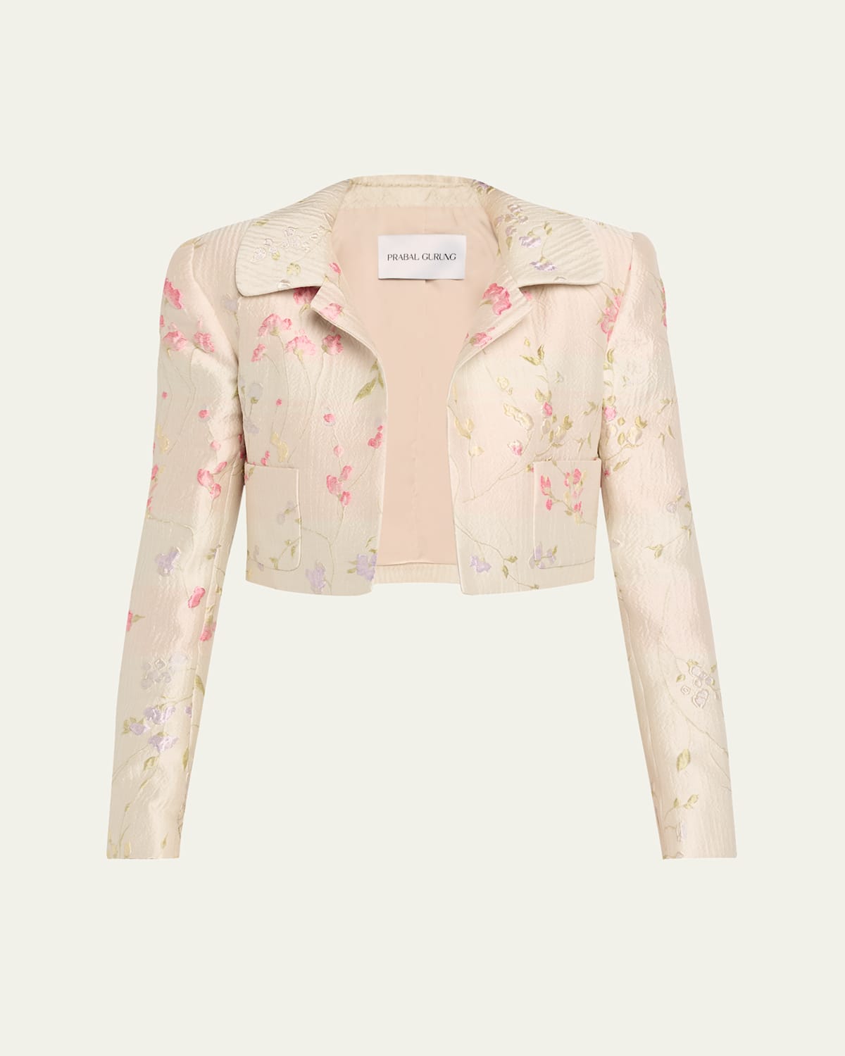 Floral Brocade Cropped Bolero