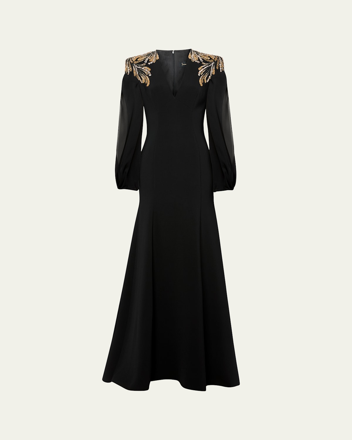 Jenny Packham Mercury Dress In Liquorice