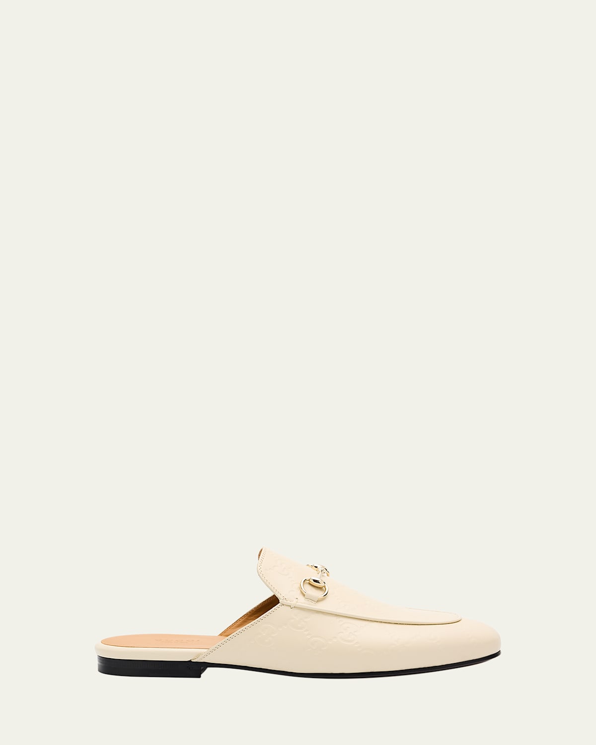 Gucci Princetown Horsebit-detailed Suede Slippers In New Ivoire