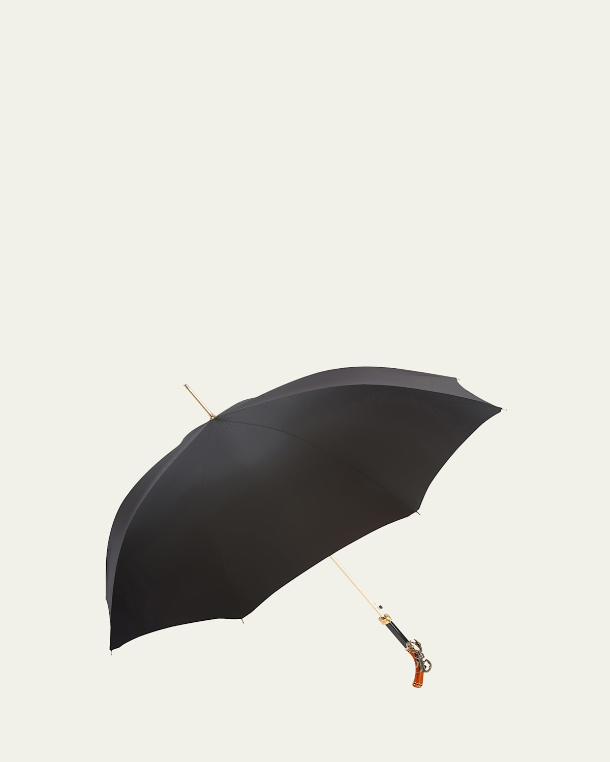 Pasotti Since 1956 Men's Scorpion Umbrella With Swarovski Crystals In Black