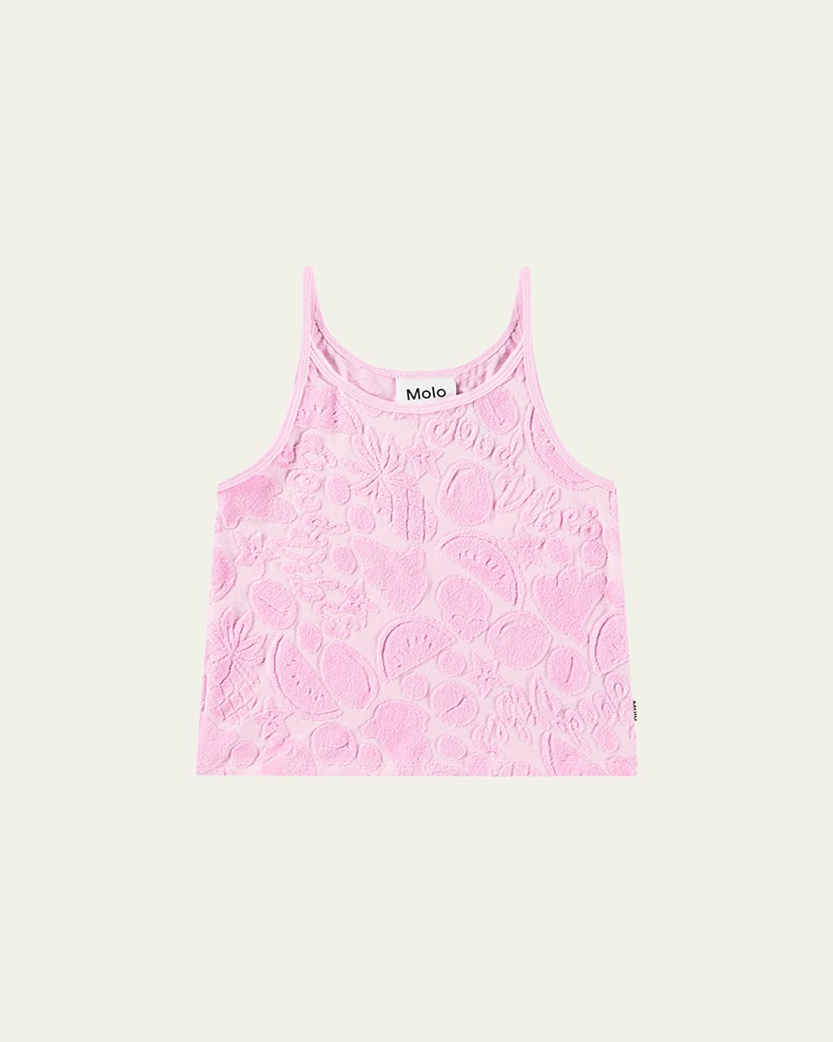 Molo Girl's Rizi Terry Tank Top In Fruity Towelling