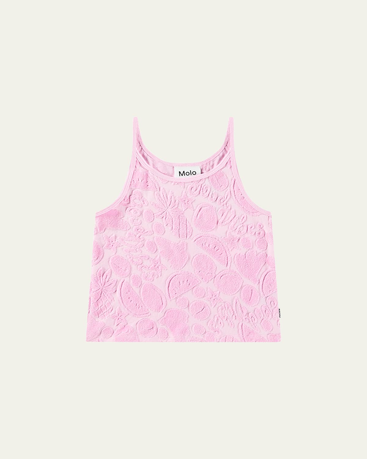 Molo Girl's Rizi Terry Tank Top In Fruity Towelling