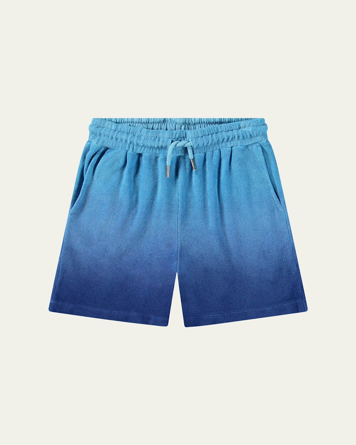 Molo Boy's Abay Ombre Cotton Drawstring Shorts In Mazarine Blue