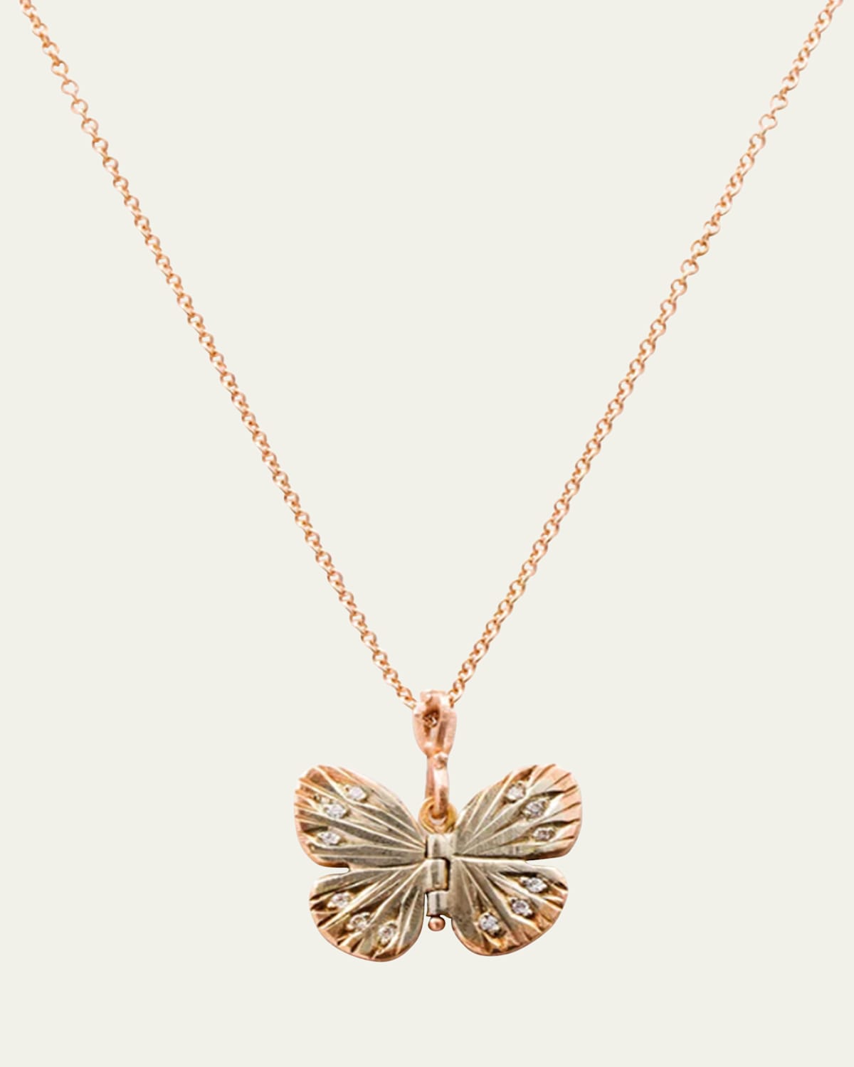 Baby Asterope Diamond Trim Necklace