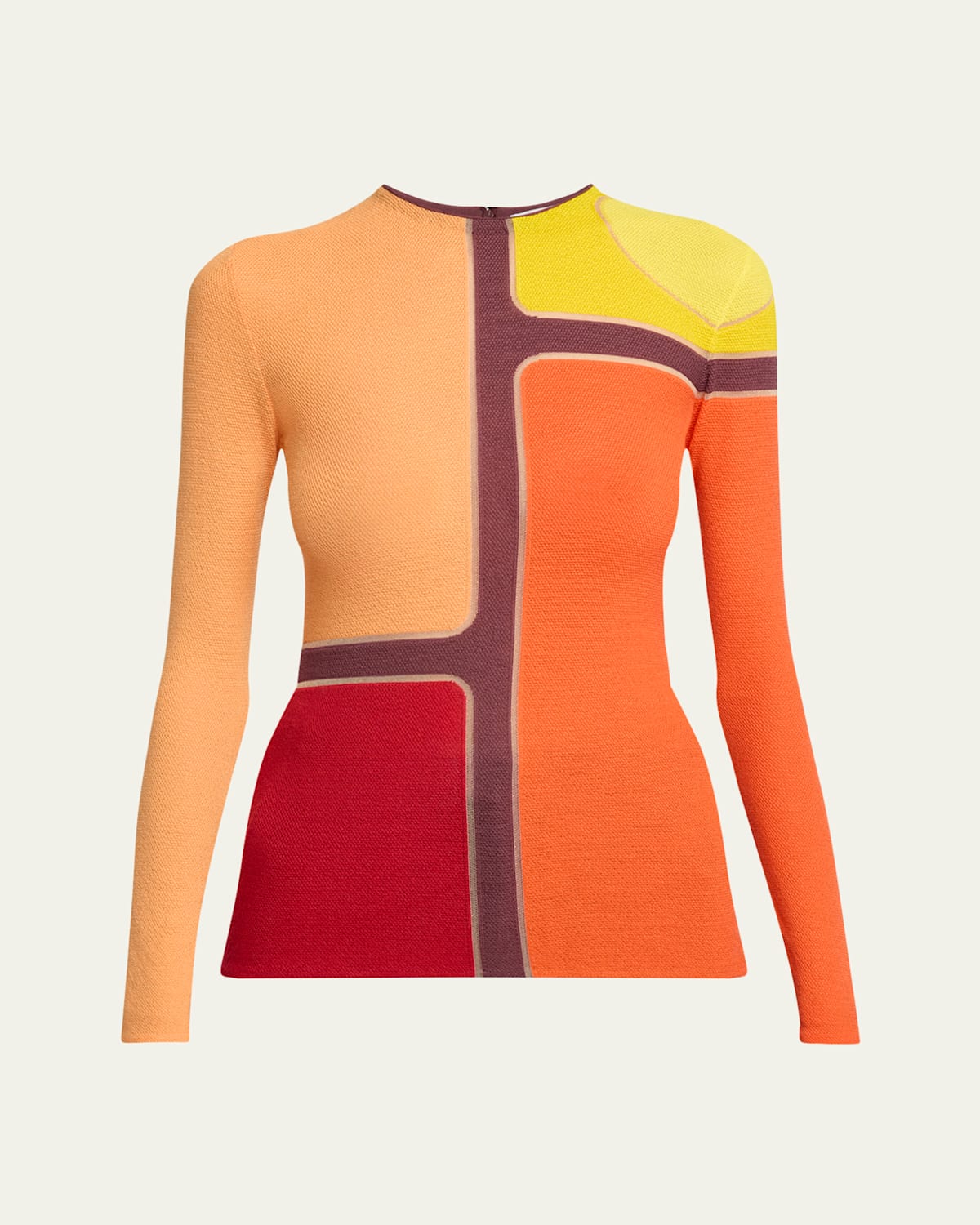GABRIELA HEARST ATREUS COLORBLOCK WOOL CASHMERE SWEATER 