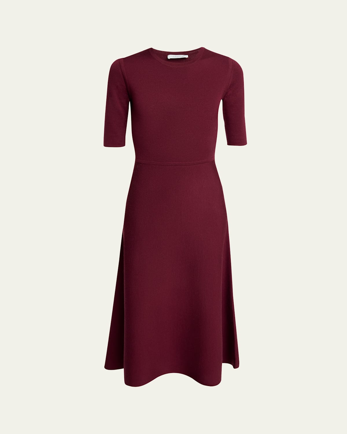 Gabriela Hearst Seymore Wool-cashmere Maxi Dress In Bordeaux