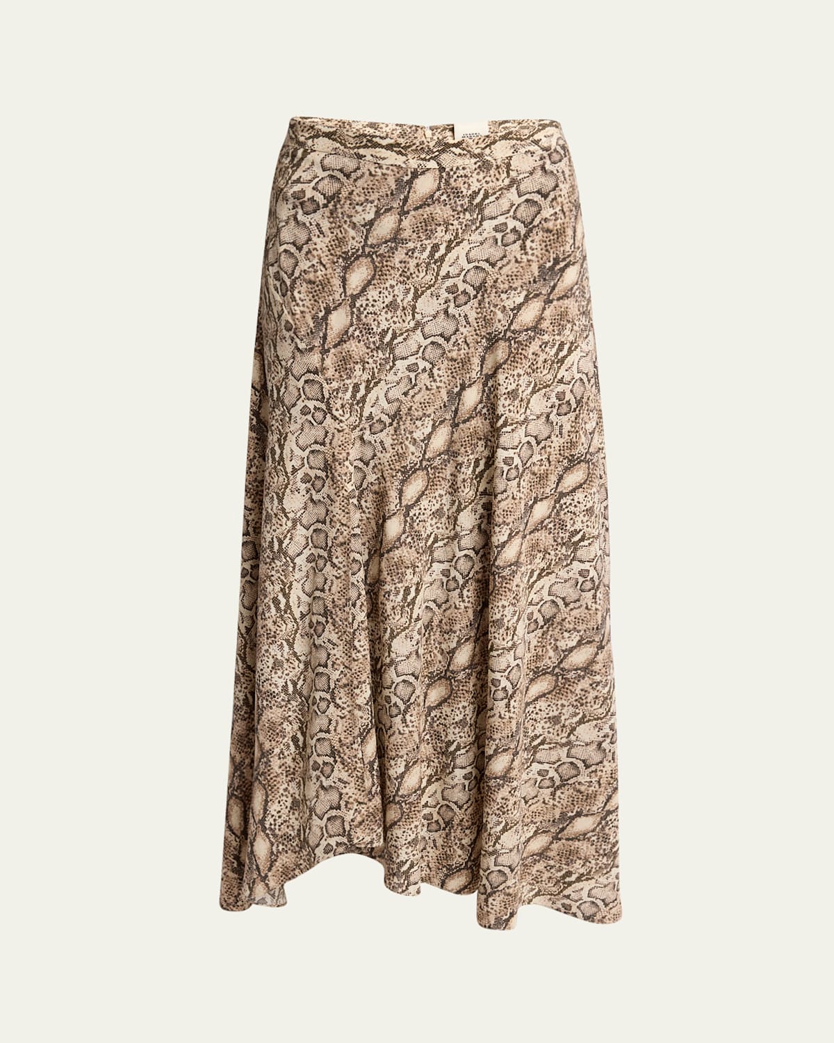 Isabel Marant Sakura Snakeskin-print A-line Maxi Skirt In Natural