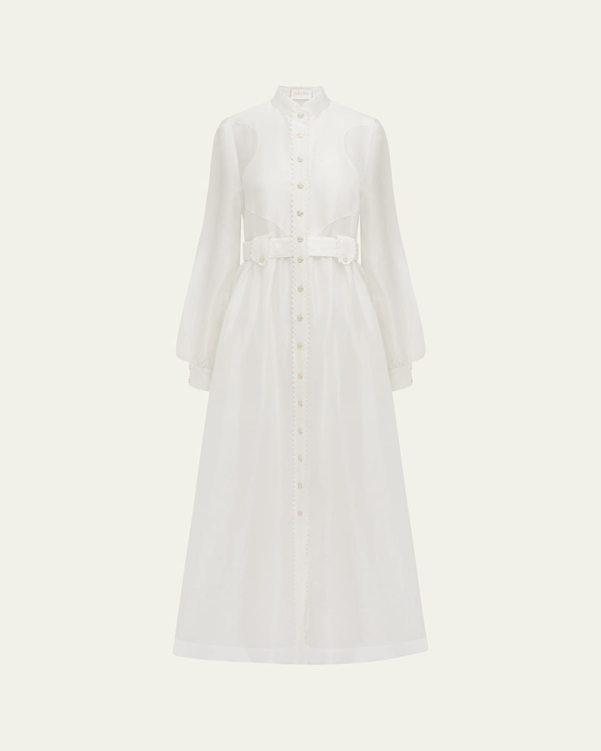 Tiana Linen-Silk Maxi Dress