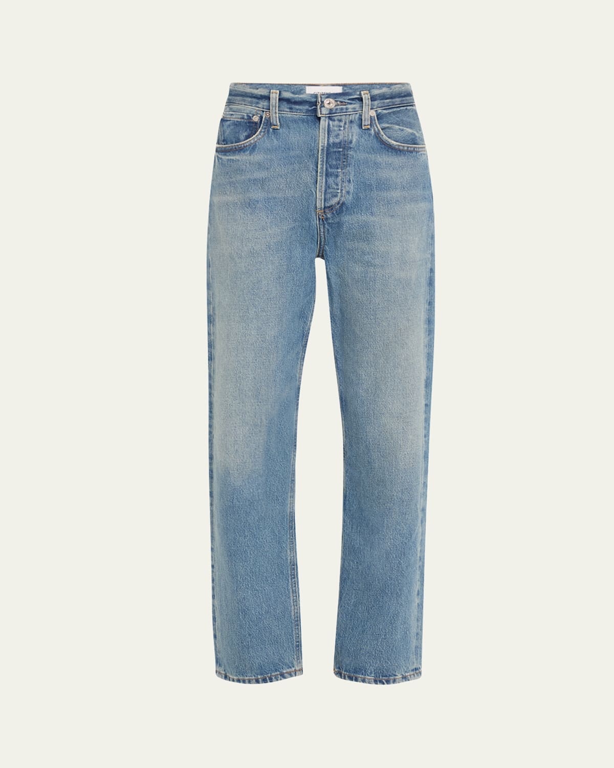 Shop Citizens Of Humanity Blaine High-rise Straight Ankle Jeans In Perri