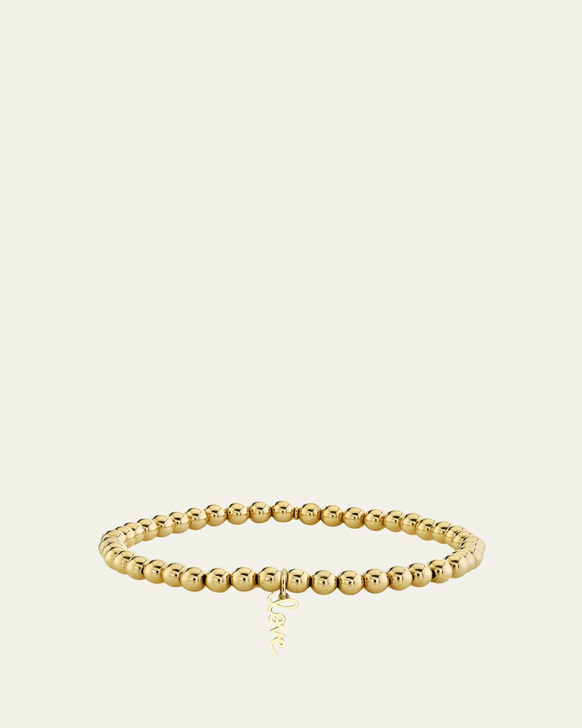 Sydney Evan 14K Mini Pure Love Script Stretch Bracelet