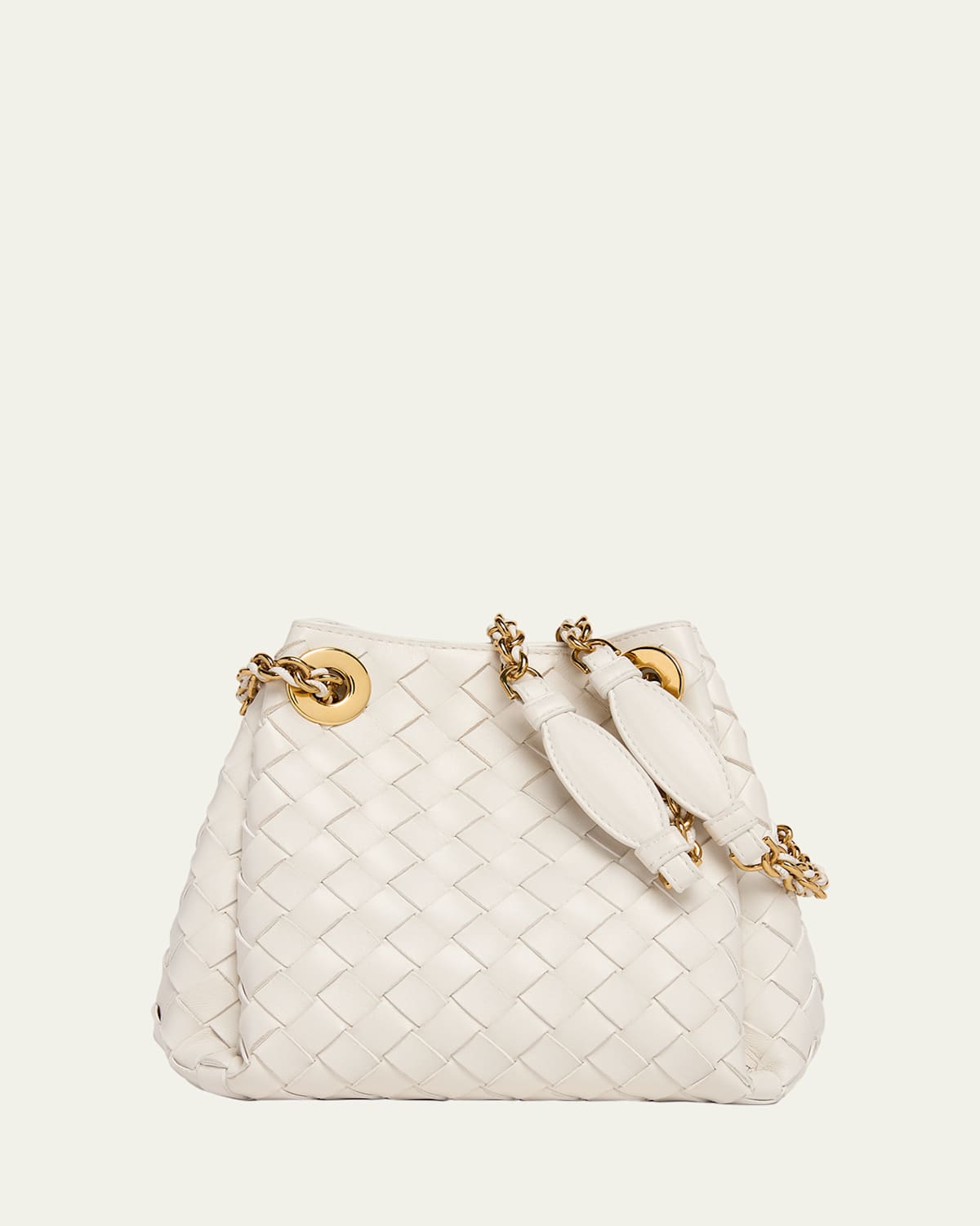 BOTTEGA VENETA SMALL PARACHUTE LEATHER SHOULDER BAG 
