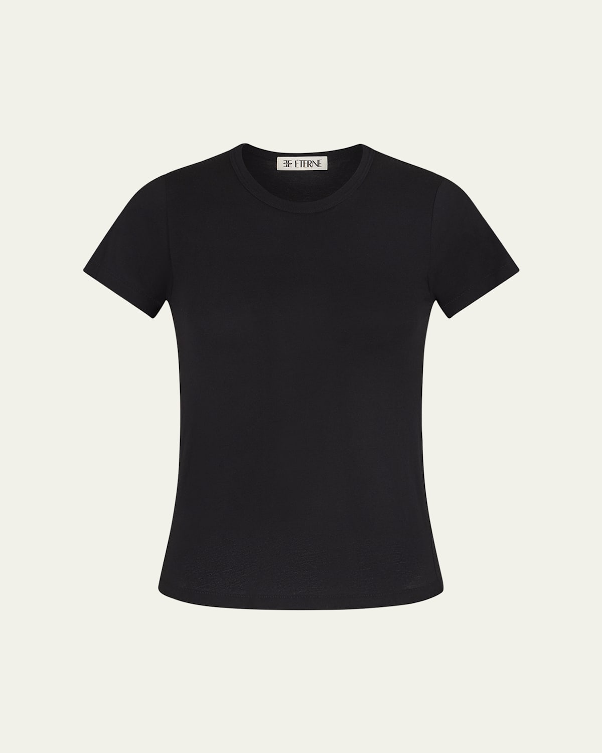 Eterne Fitted Crewneck Short-Sleeve T-Shirt | Thumbnail 4
