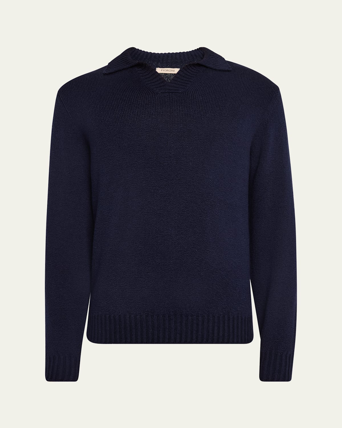 Men's Cotton Johnny Collar Polo Sweater