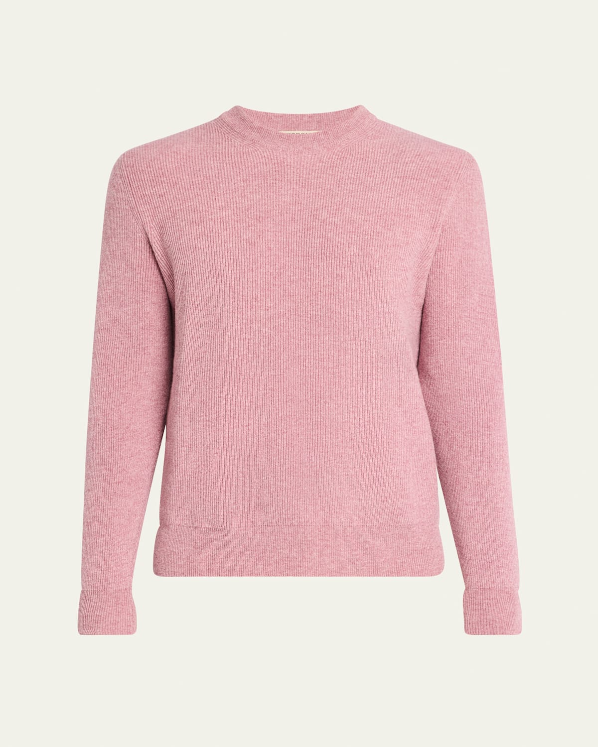 Men's Cashmere English Rib Crewneck Sweater