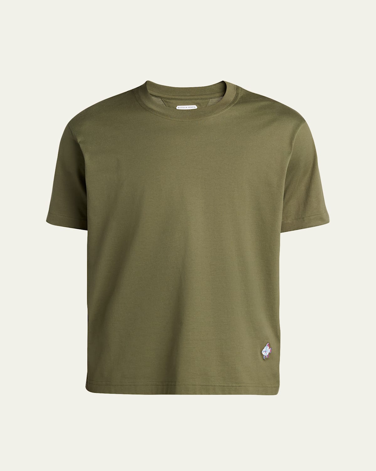 Men's Jersey Fish Embroidered T-Shirt