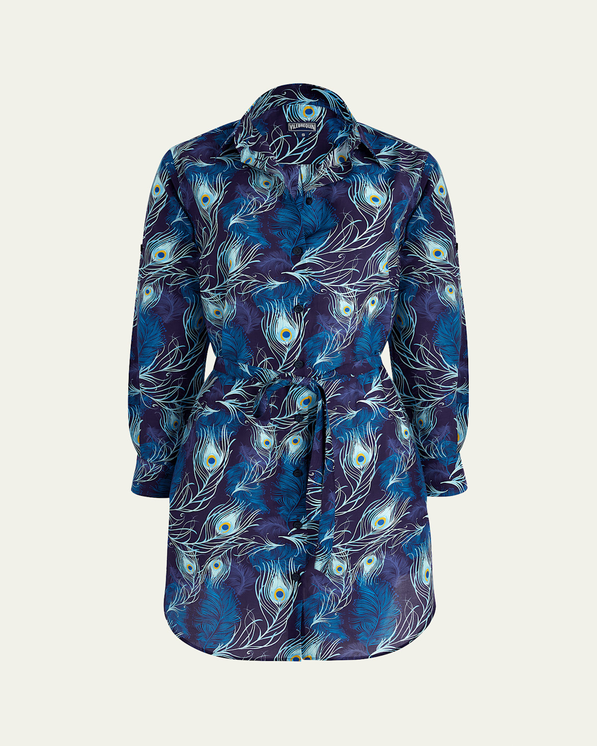 Eyes of the Wind Cotton-Silk Shirtdress