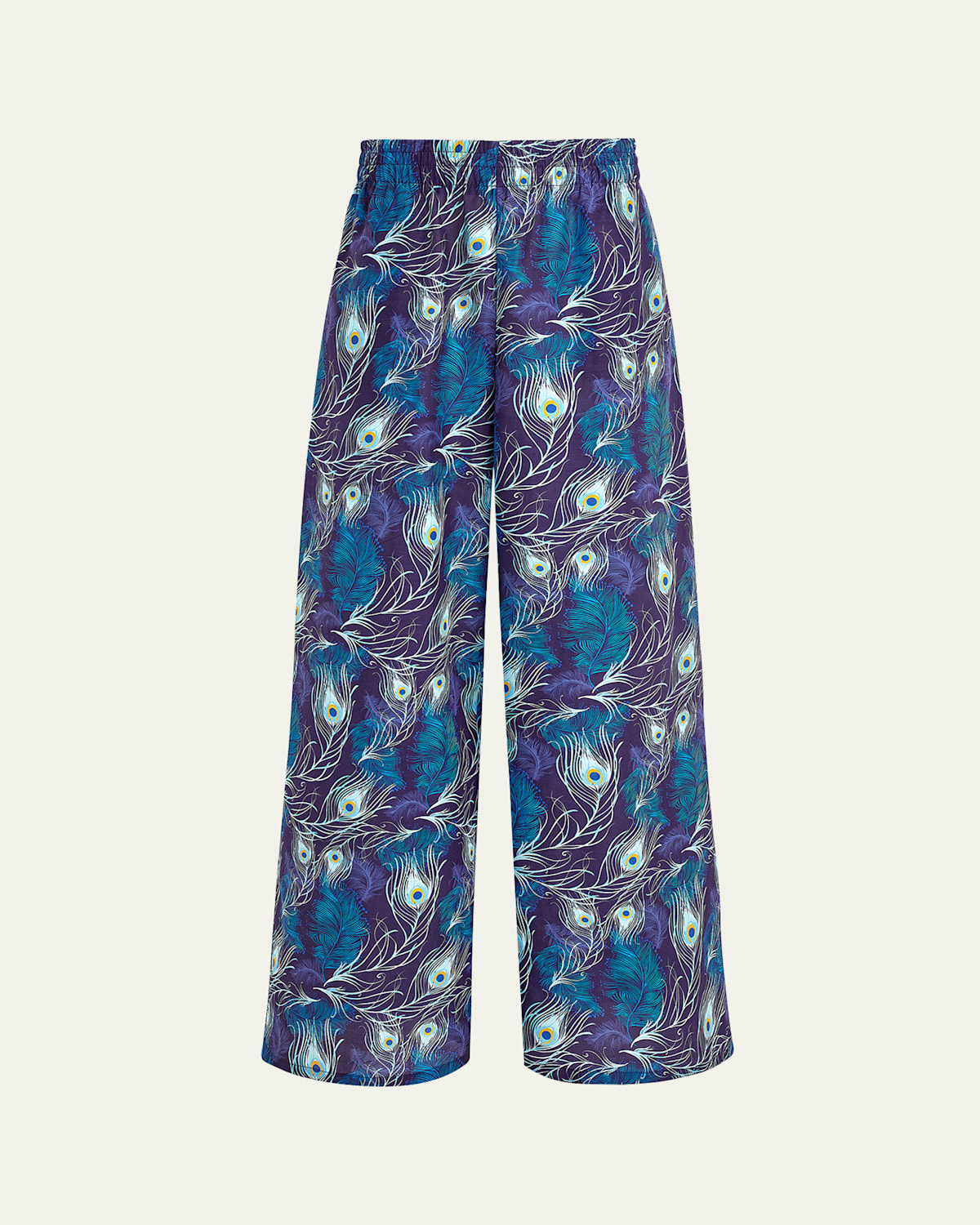 Shop Vilebrequin Eyes Of The Wind Cotton-silk Pants In Minuit