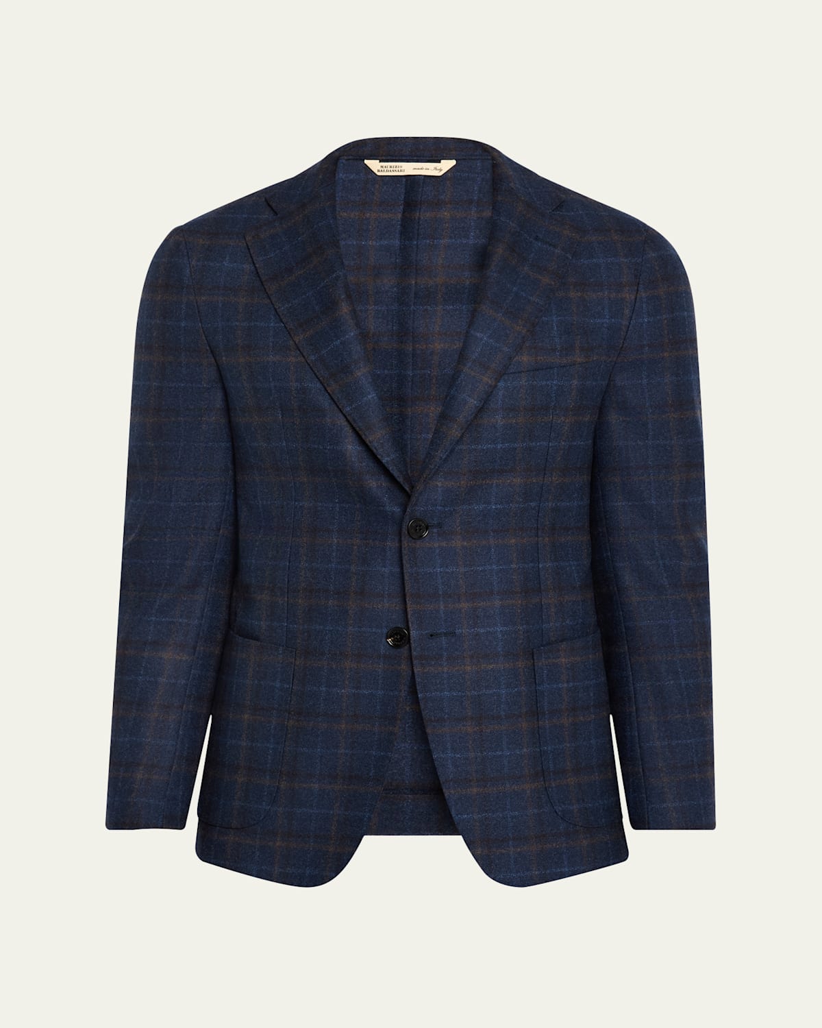 Men's Flannel Single-Breasted Sport Coat