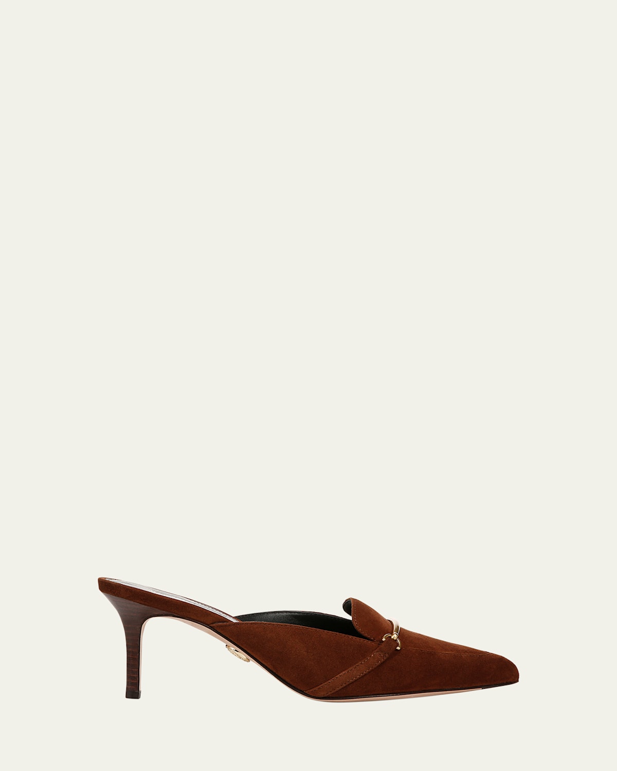 Leslie Heeled Suede Mules