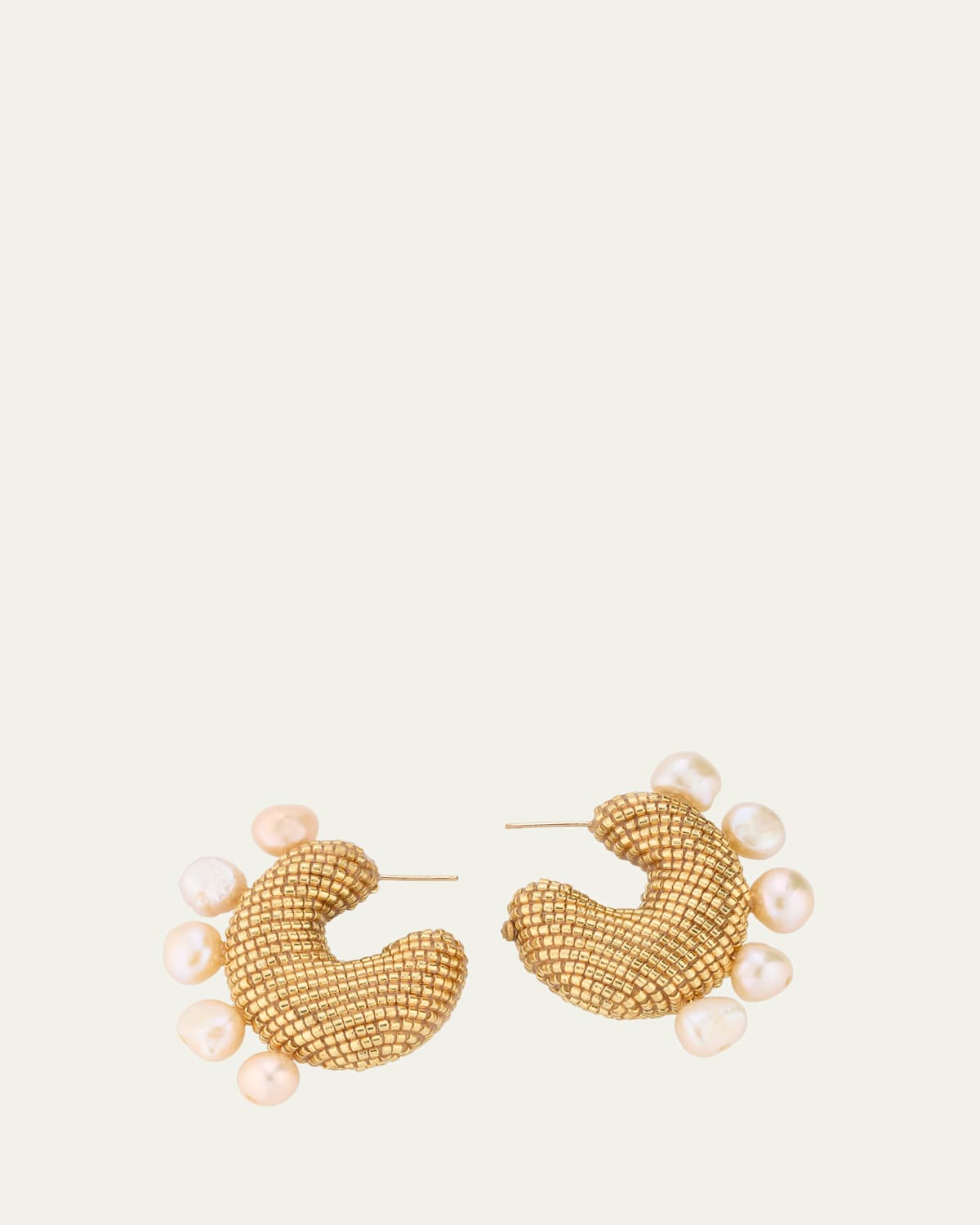 Solito Pearled Hoop Earrings
