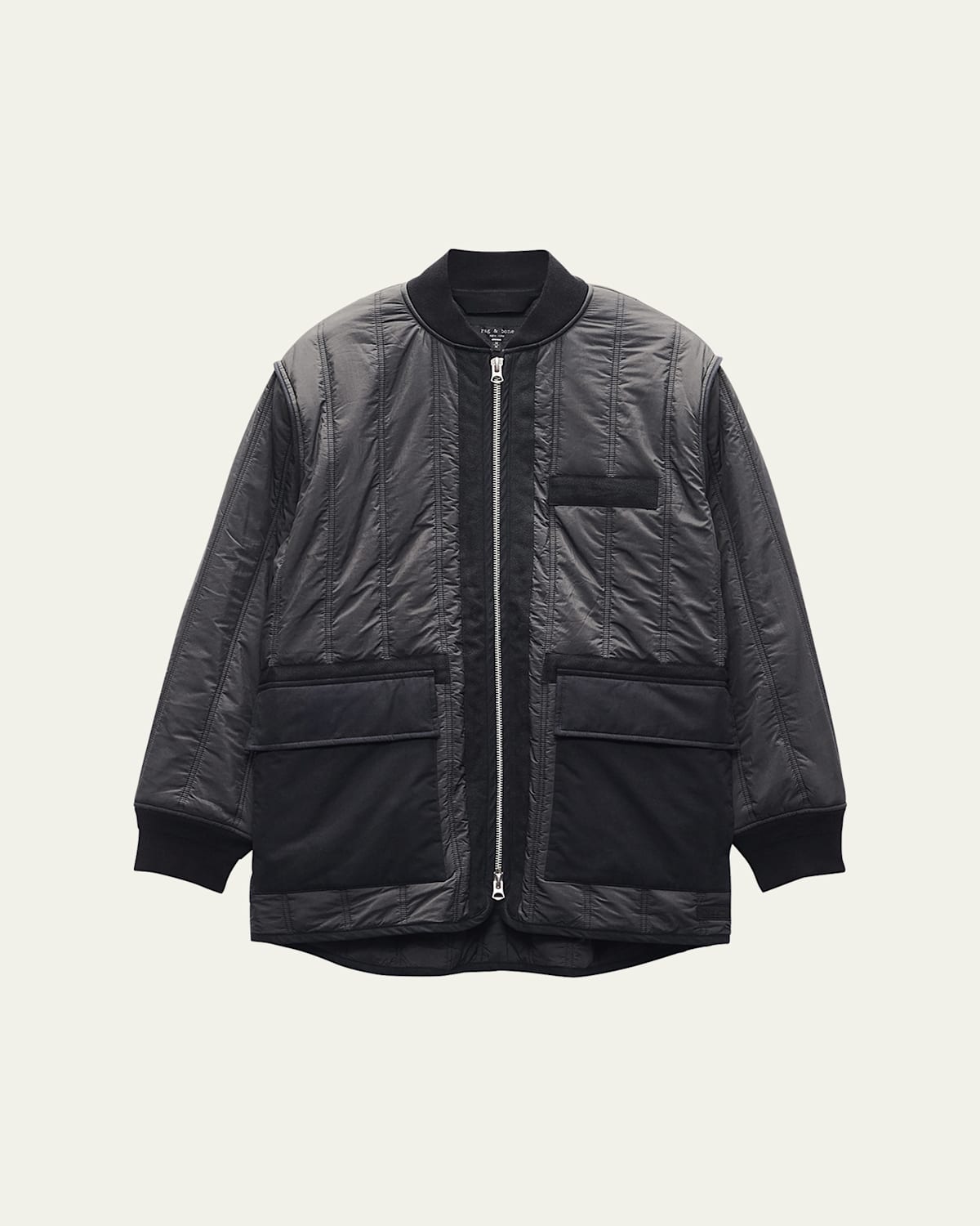 Rag & Bone Men's Delta Liner Jacket In Black