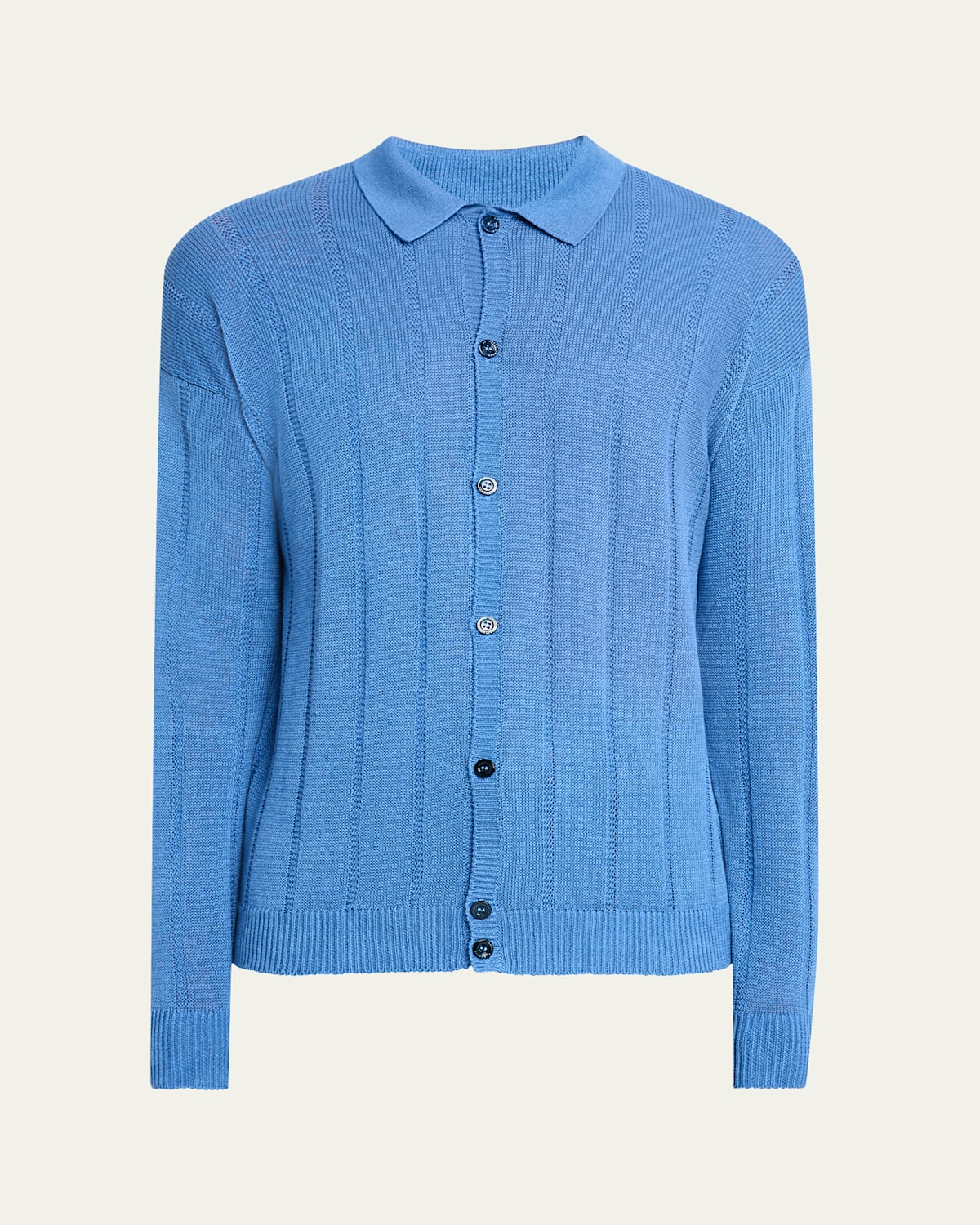 Men's Cashmere Tonal Stripe Cardigan