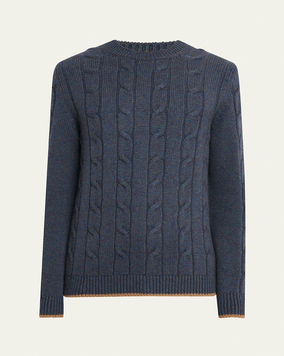 Men's Cashmere Cable Crewneck Sweater