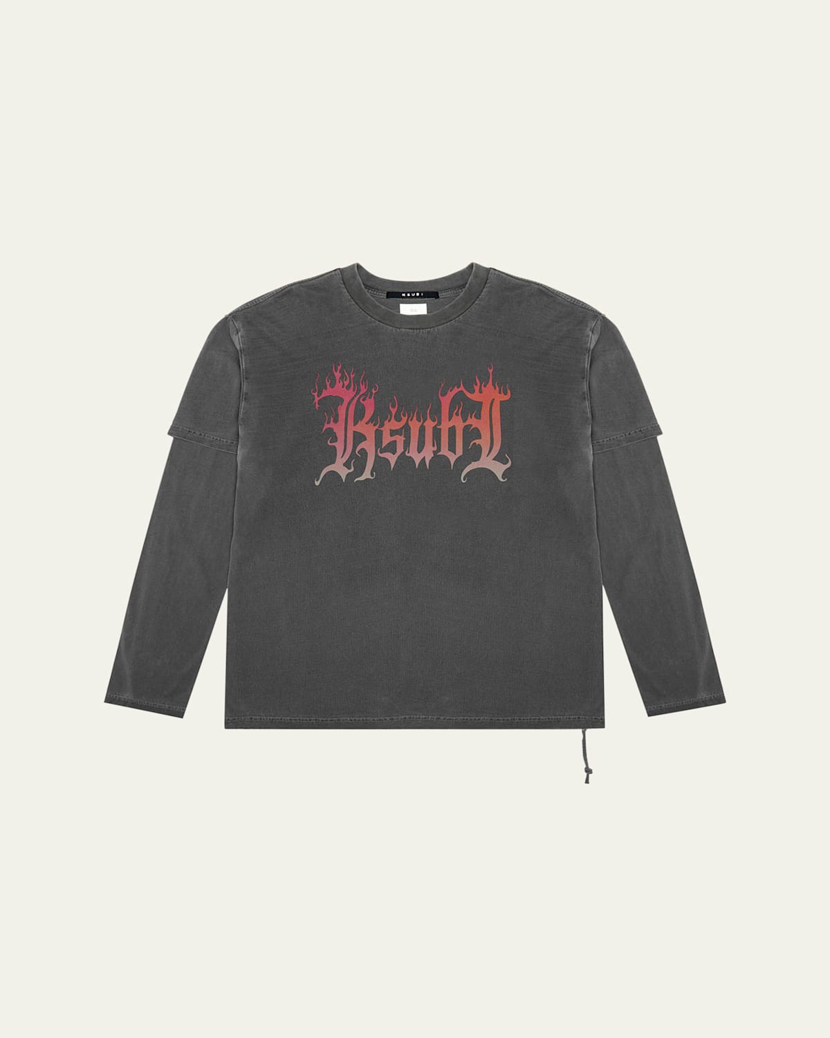 Shop Ksubi Men's Fuego Layered T-shirt In Black