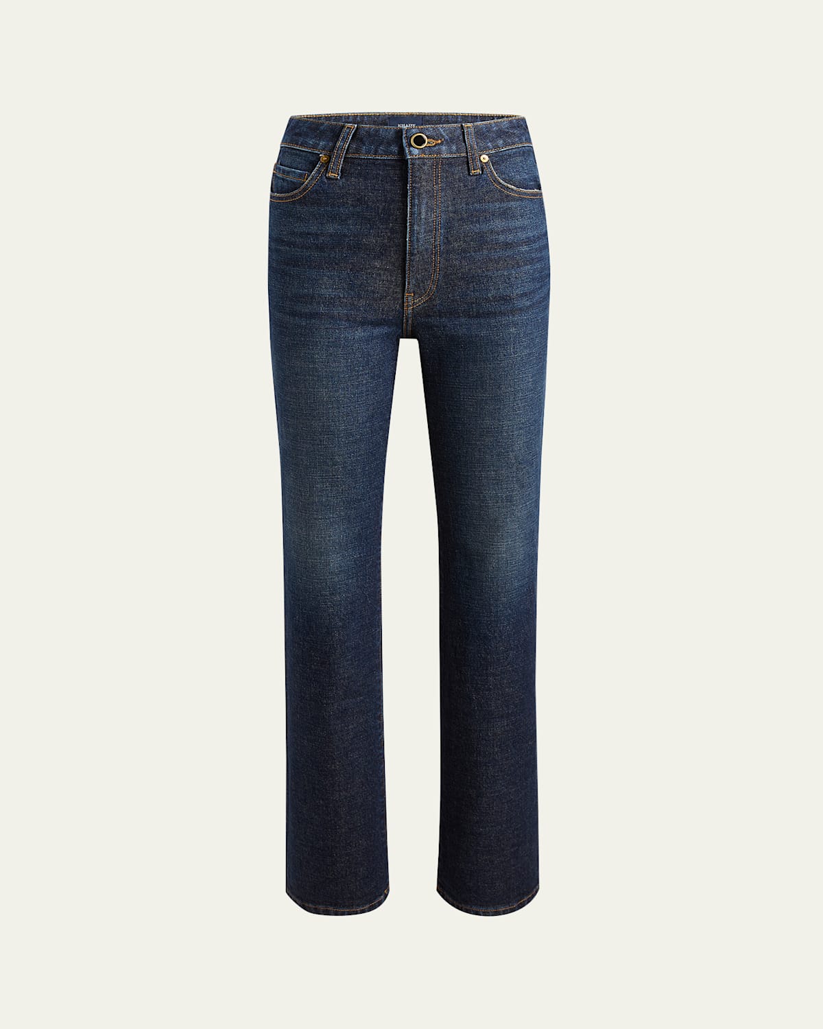 Khaite Abigail High Rise Straight Jeans In Lansing