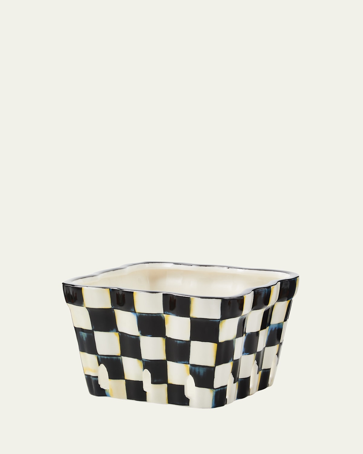 Mackenzie-childs Courtly Check Farmhouse Berry Basket