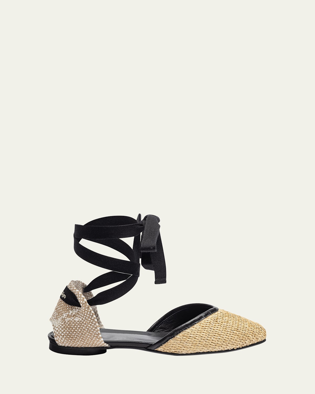 Shop Castaã±er Gasby Flat Espadrilles In Negro