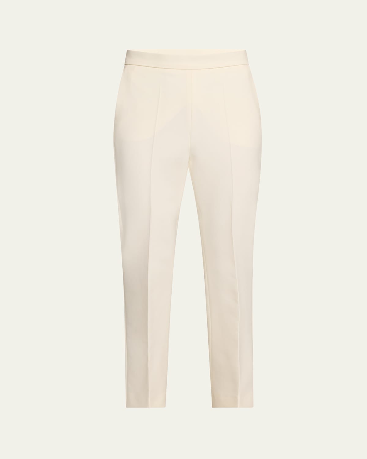 Shop Max Mara Nepeta Skinny Leg Long Trousers, White