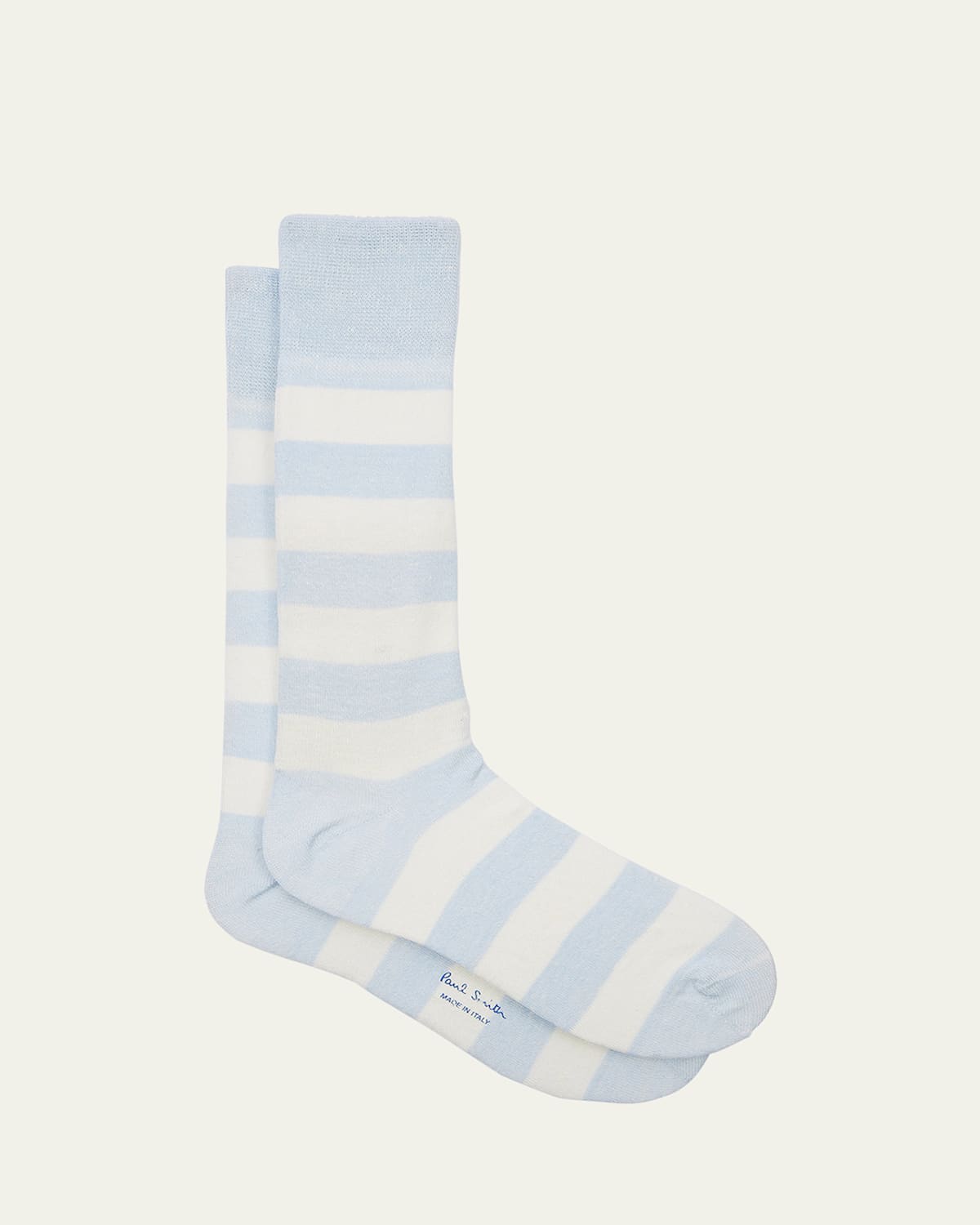 PAUL SMITH MEN'S BARRY THICK STRIPE CREW SOCKS 