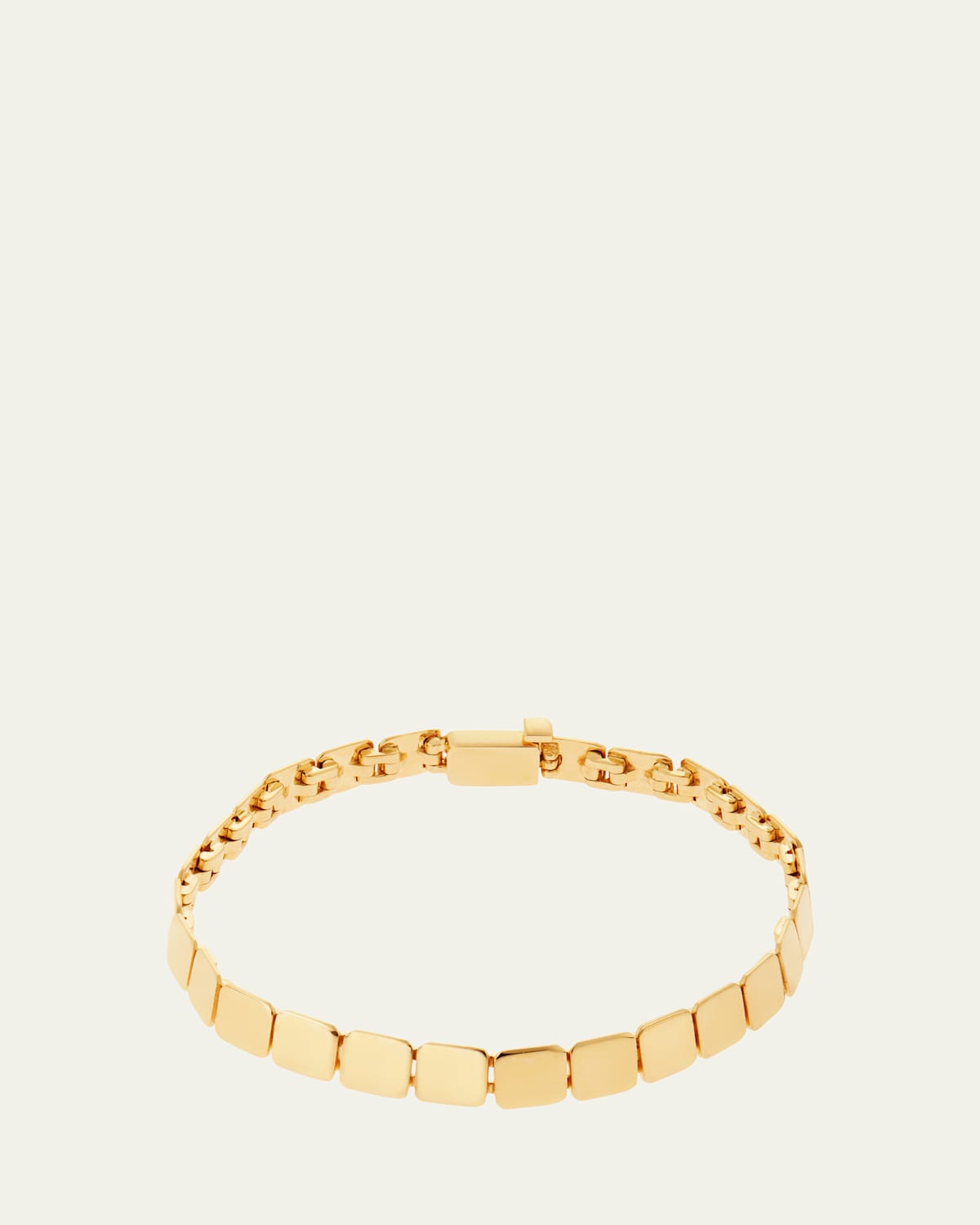 18K Yellow Gold Medium Tile Bracelet