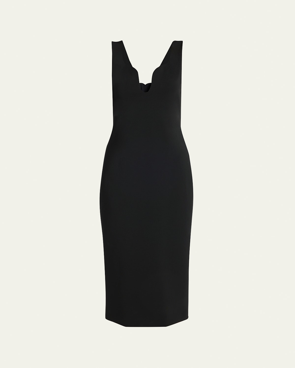 Stretch Jersey Body-Con Midi Dress