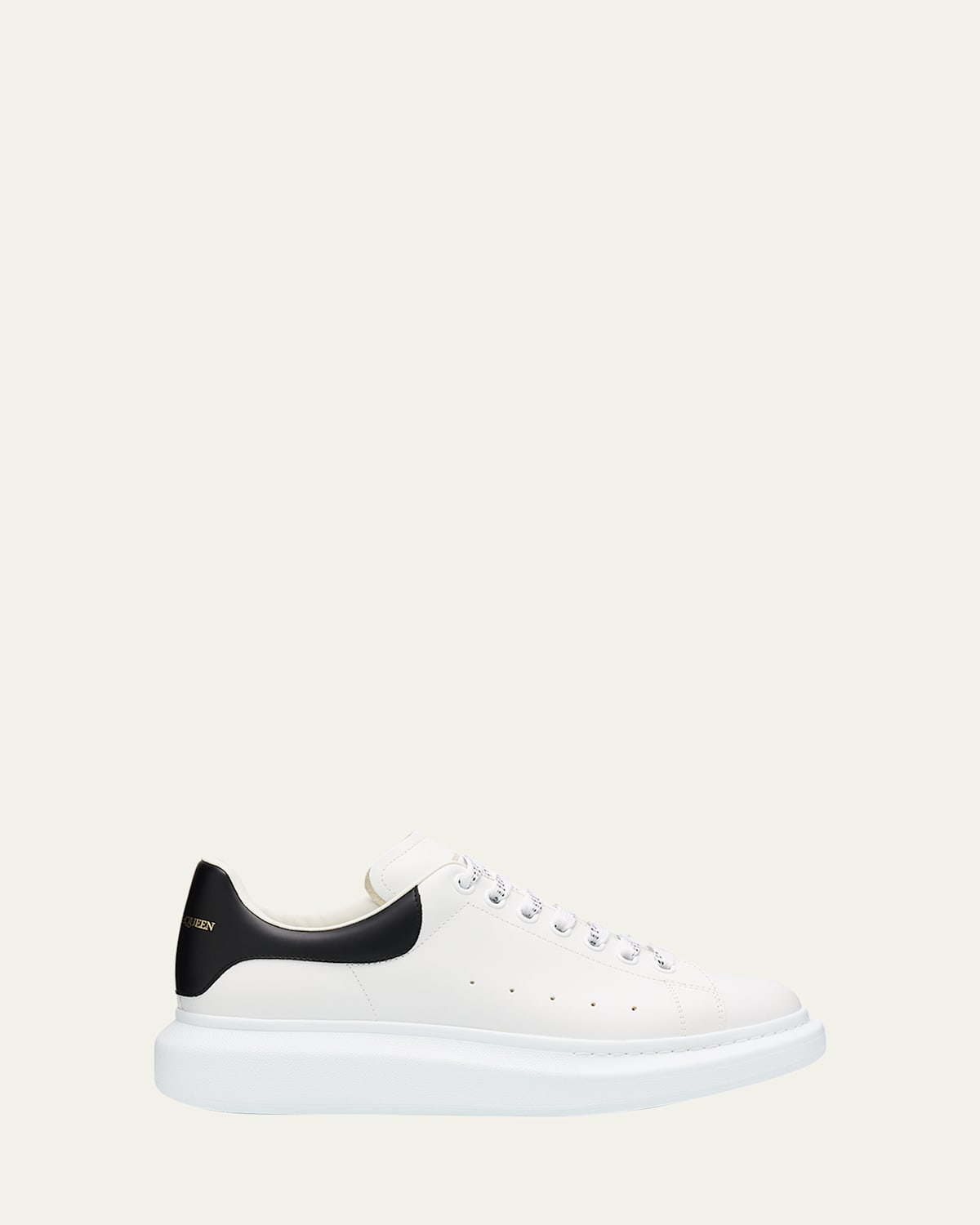 Alexander Mcqueen Oversized Leather Sneakers In White