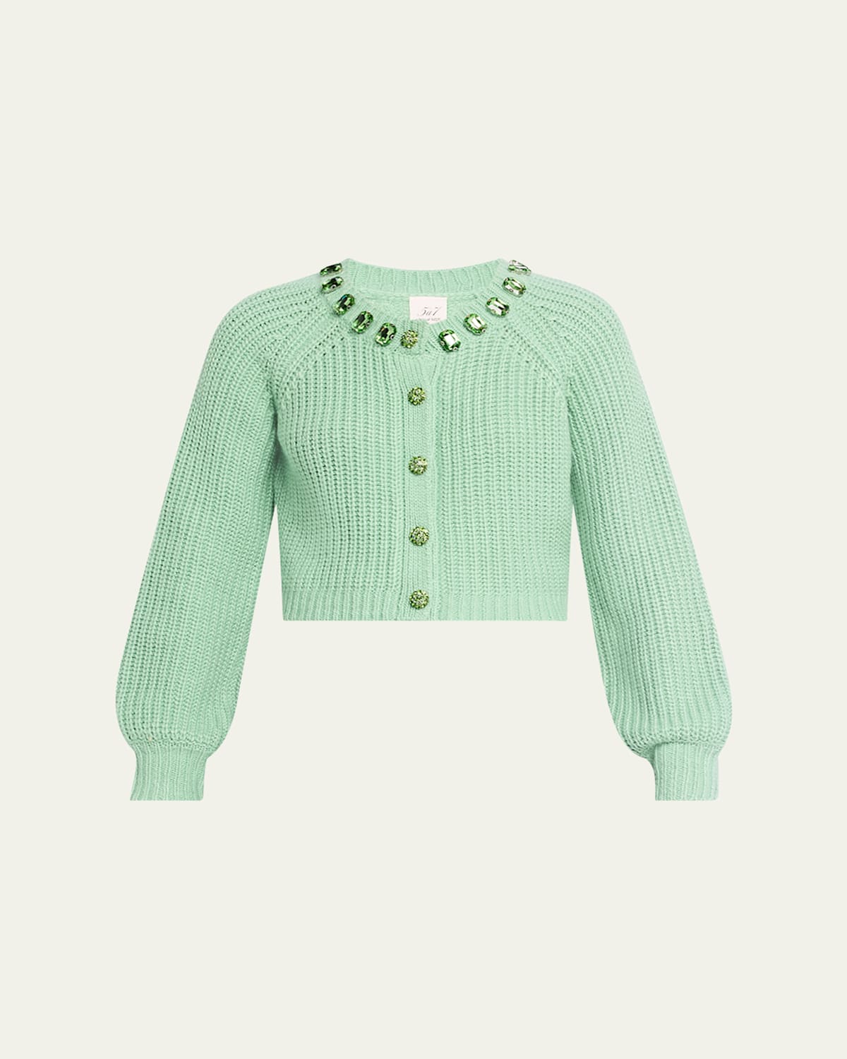 Cinq À Sept Millie Embellished Cardigan In Patina