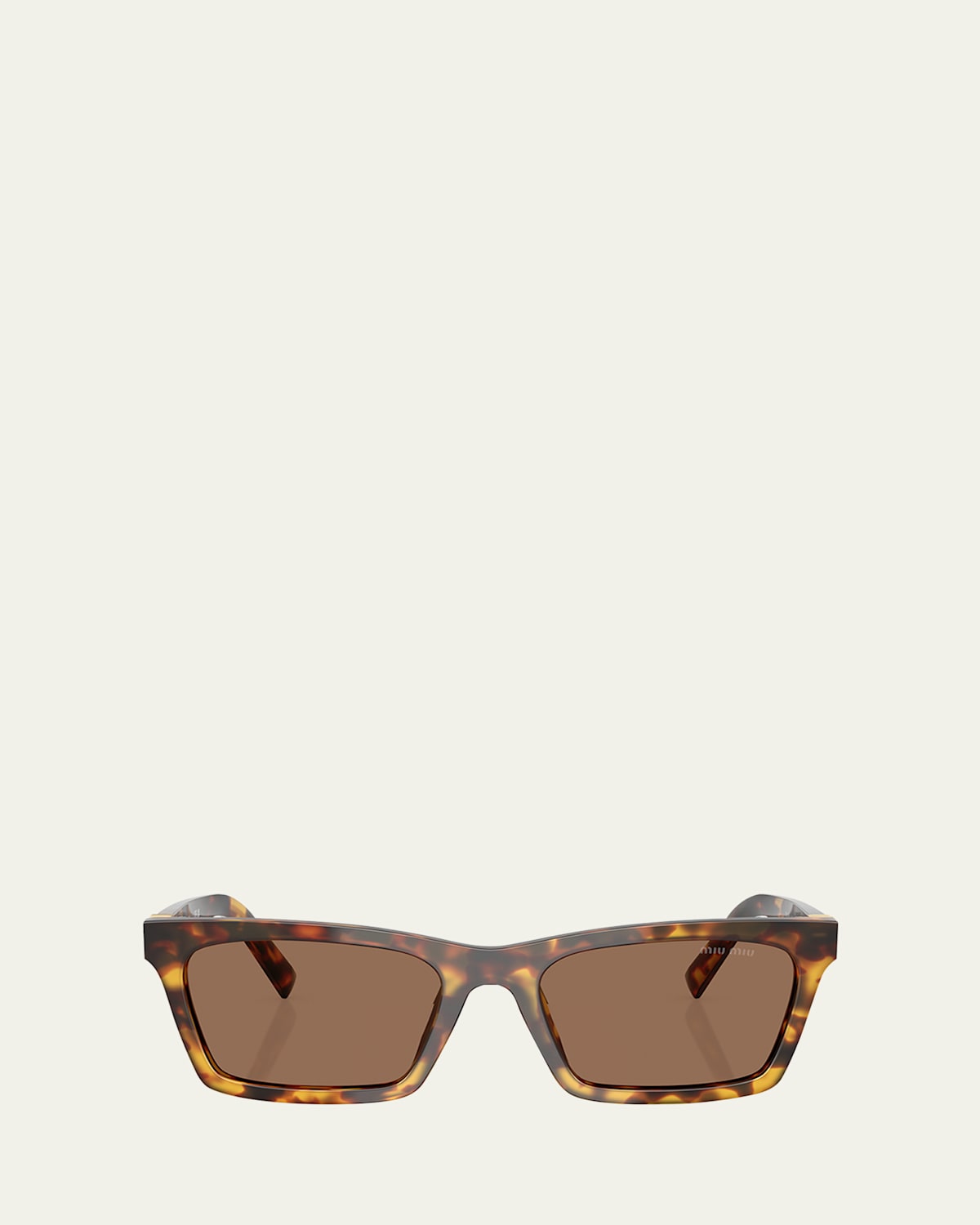 Miu Miu Square-frame Tortoiseshell Sunglasses In Brown