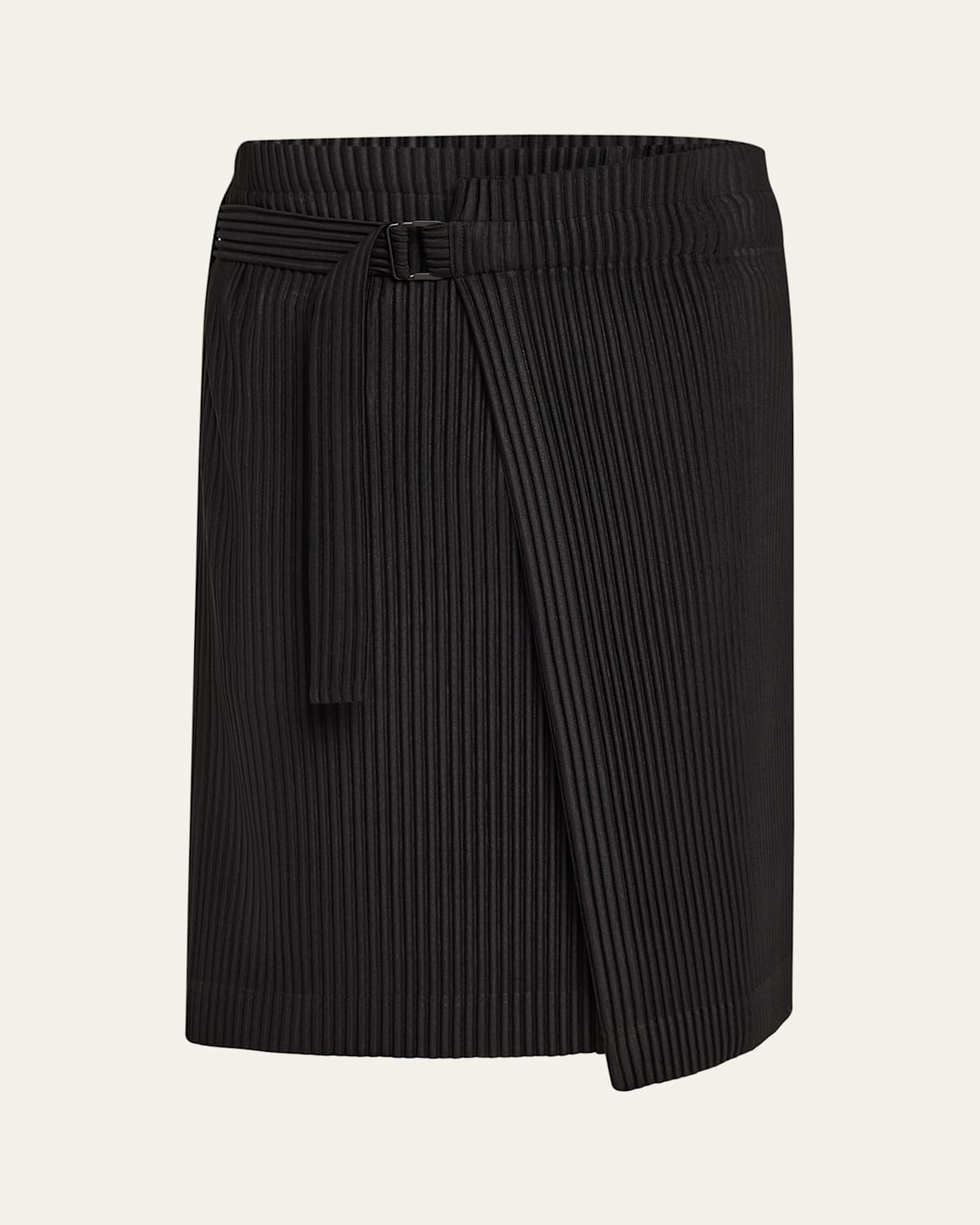 Men's Pleated Wrap Skirt