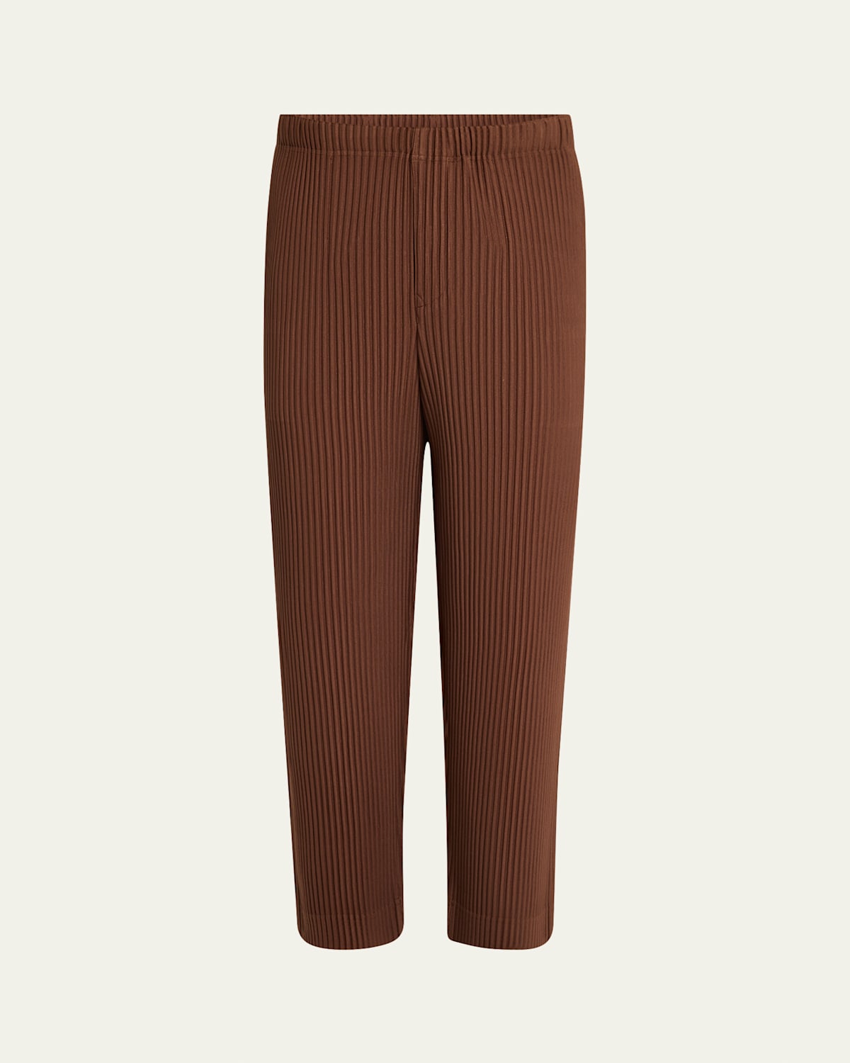 ISSEY MIYAKE MEN'S SOLID PLEATED PANTS 