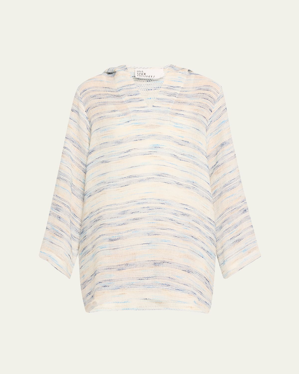 Sea Striped Gauze Beach Tunic