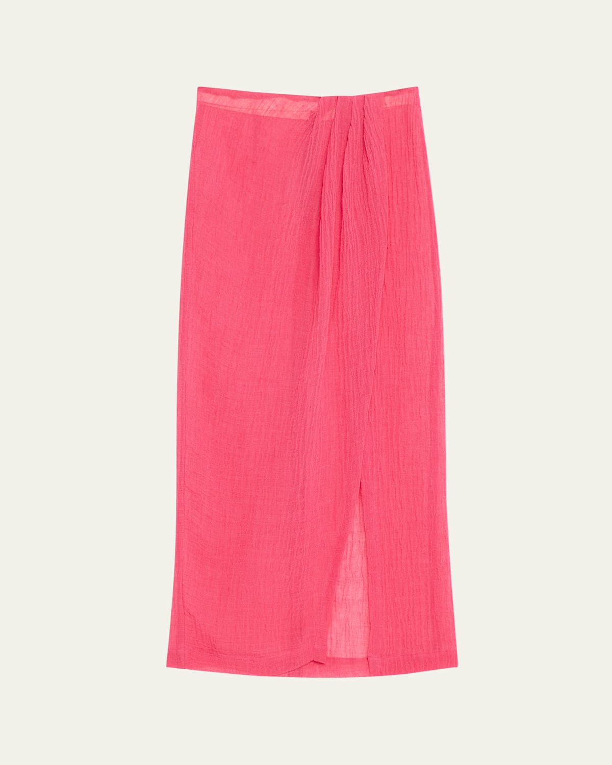 Gauze Sarong Maxi Skirt