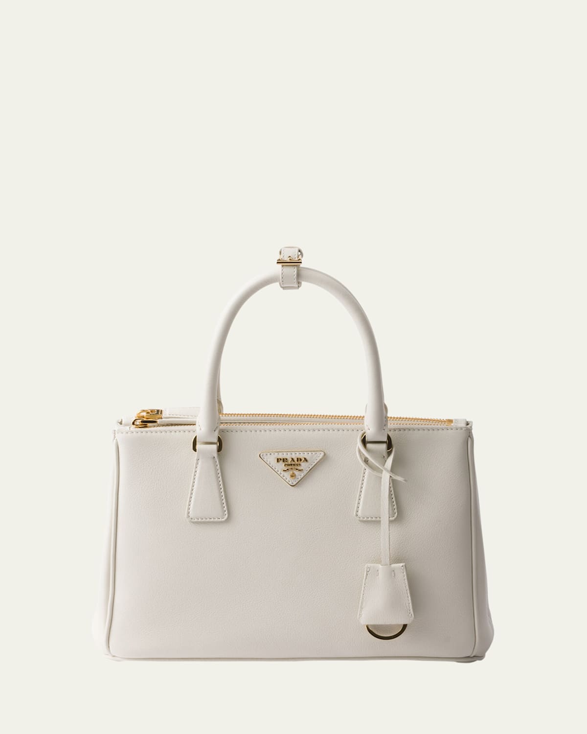 Shop Prada Galleria Medium Leather Top-handle Bag In F0009 Bianco